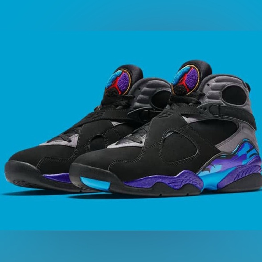 Jordan Kids Sneakers - Black, Purple, Blue